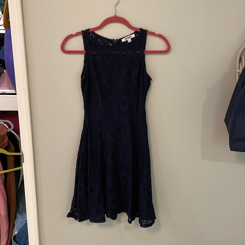 Bb dakota lace navy dress, 0